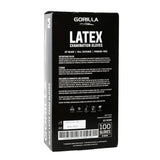 Gorilla Black Latex Exam Gloves