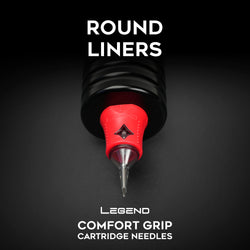 Legend Comfort Grip Cartridges - Round Liners - #12 (0.35mm) - 20/Box