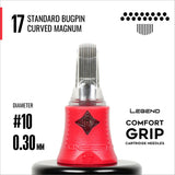 Legend Comfort Grip Cartridges - Standard Bugpin Curved Magnums - #10 (0.30mm) - 20/Box